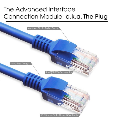 RJ45 Cat6 Network Cable Ethernet Lead 100% PURE COPPER