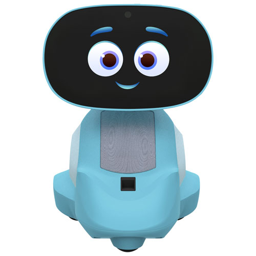 Robot intelligent à intelligence artificielle Miko 3 avec contrôle vocal, jeux et applis - Bleu Pixie - Anglais