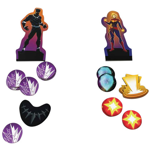 Jeu de société Marvel Dice Throne 2-Hero Box - Captain Marvel et Black Panther - Anglais