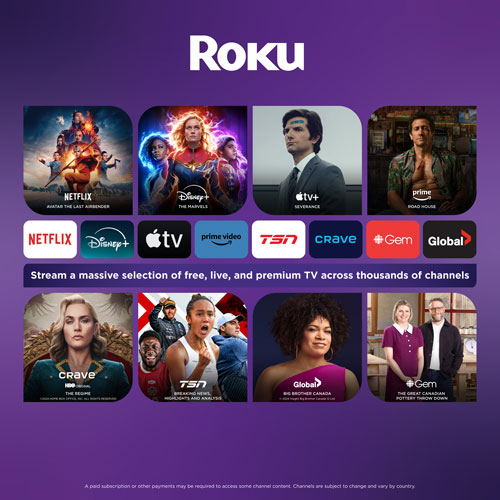 Roku Ultra 2022 4K/HDR/Dolby Vision Streamer, Remote with Rechargeable Battery, Hands-Free Voice Controls, Lost Remote Finder and Private Listening