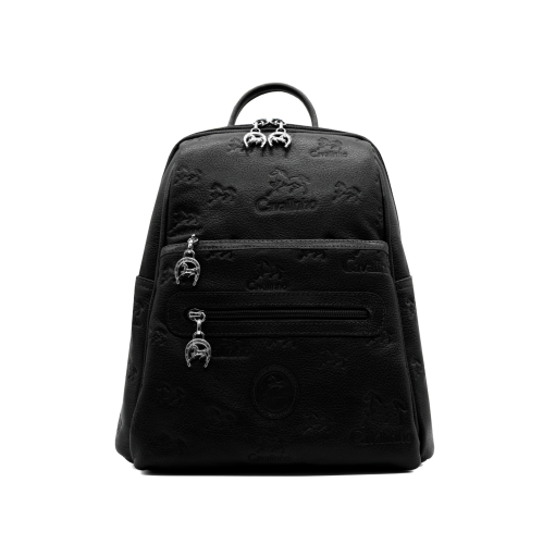 CAVALINHO  Cavalo Lusitano Leather Backpack - (18090412) In Black