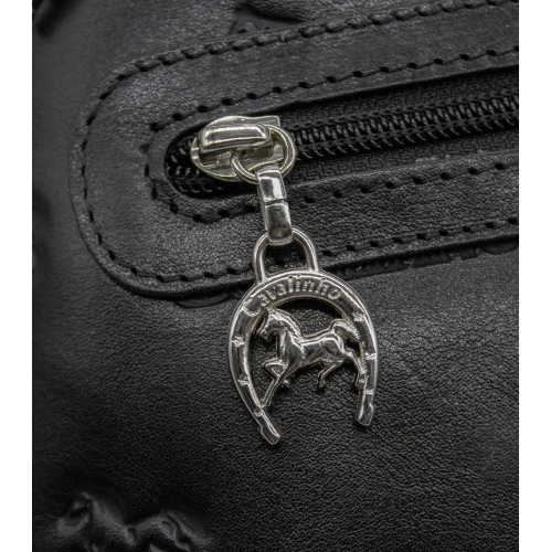 Cavalinho Cavalo Lusitano Leather Backpack - Black