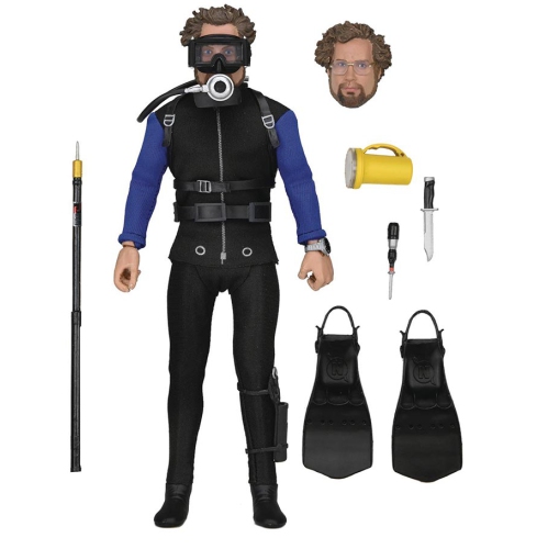 Jaws 8 Inch Action Figure Clothed Series - Shark Cage Hooper