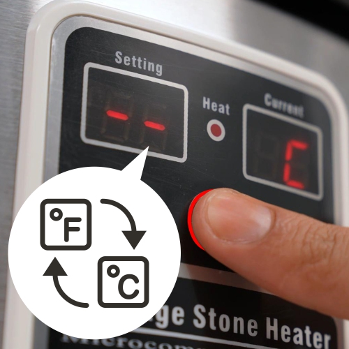 Master Massage 6 Quart LED Hot Stone Warmer with Digital Display– Stainless Steel Hot Stone Heater Portable- Massage Stone Heating Device for Massage