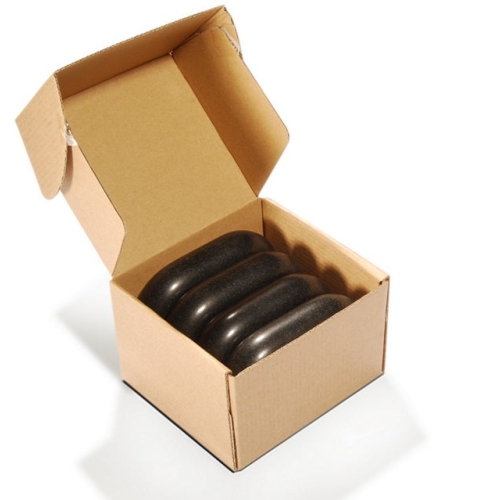 Master Massage Extra X Large Flat Ovular Basalt Massage Hot Stone 4 piece Pack