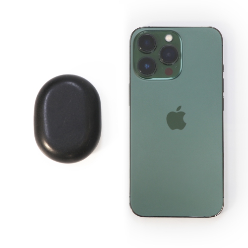 Master Massage 8-Piece Black Lava Hot Stone Massage Set - Large Oval Stones 3" x 2.2"x 1.1" - Natural Basalt Massage Stones for Professional, Spa