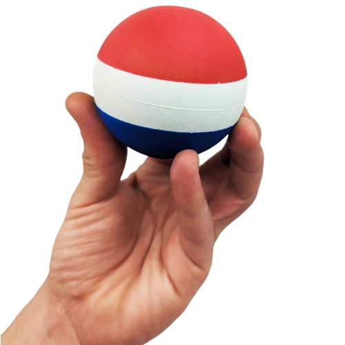 PRISP Foam and Rubber Bouncy Ball - High Density Classic Ball, Set of 6