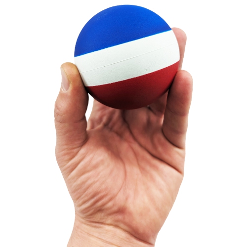 PRISP Foam and Rubber Bouncy Ball - High Density Classic Ball, Set of 6