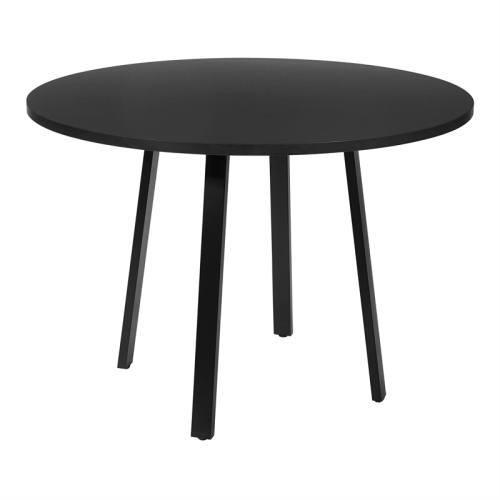 OSP HOME FURNISHINGS Prado 42" Engineered Wood Round Conference Table With Black Laminate Top