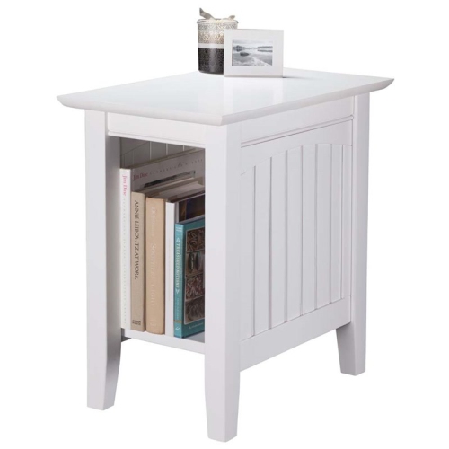 Leo & Lacey Chair Side Table in White
