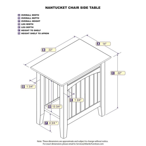 Leo & Lacey Chair Side Table in White