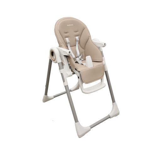 Boobeyeh, tronassimo model h2 foldable high baby dining chair for kids, light grey