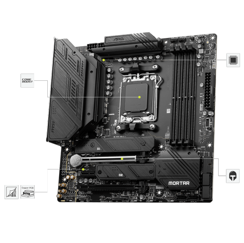 MSI MAG B650M Mortar WiFi Gaming Motherboard