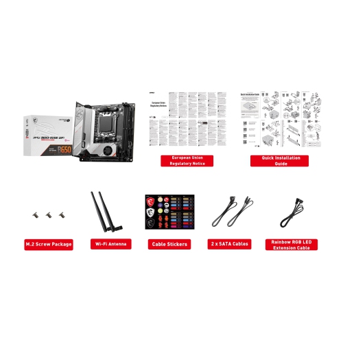 Carte mère de jeu Wi-Fi MPG B650I Edge de MSI
