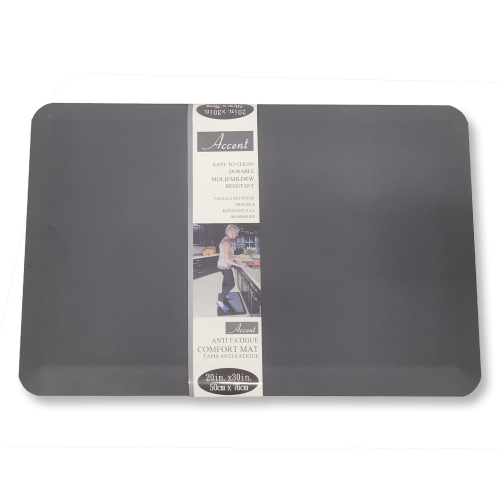 ACCENT  - Anti Fatigue Mat, Mildew Resistant, 30" X 20" In Grey