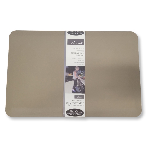 Accent - Anti Fatigue Mat, Mildew Resistant, 30" x 20", Beige