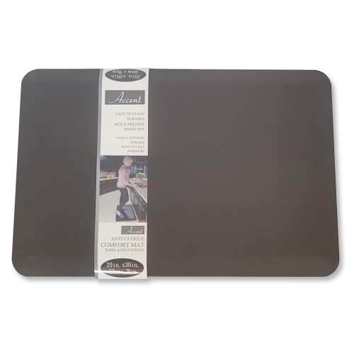 Accent - Anti Fatigue Mat, Mildew Resistant, 30" x 20", Brown