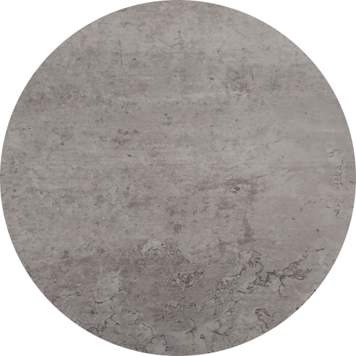 ITY International - 2 Tier Round Side Table, 15.75" x 23.6", Cement Gray