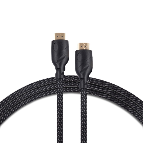 Helix New Braided Black Universal HDMI Cable 10 FT | With 90 Deg Adapter For Mounted Displays | 4K Ultra HD VIDEO & Data Transfer Braided HDMI Cable