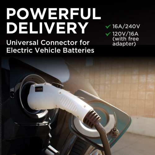 Chargeur EV portable de niveau 1 et niveau 2 - Jusqu'à 16 A, fonctionne avec des prises 120 V ou 240 V, câble de charge de 28 pieds, charge les EV 3