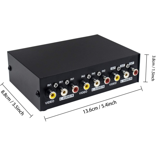 RCA 2-Port Network Switch