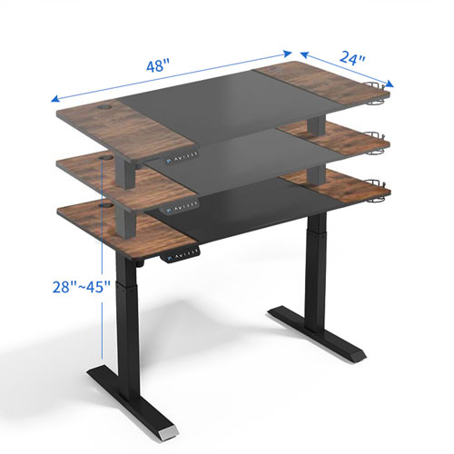 LjubLjana 47" Electric Height Adjustable Sit-Stand Desk