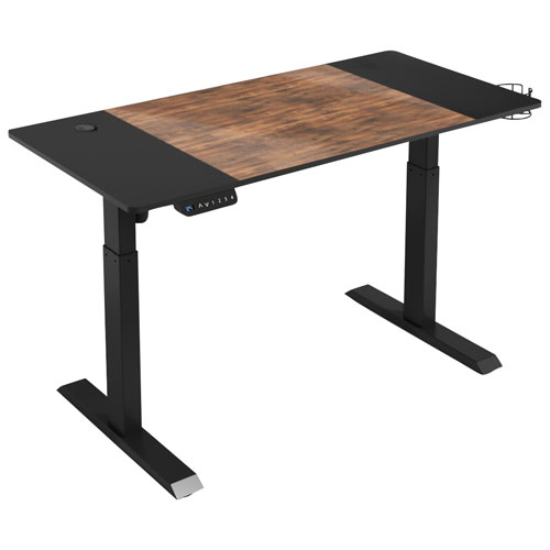 LjubLjana 47" Electric Height Adjustable Sit-Stand Desk - Wood/Black