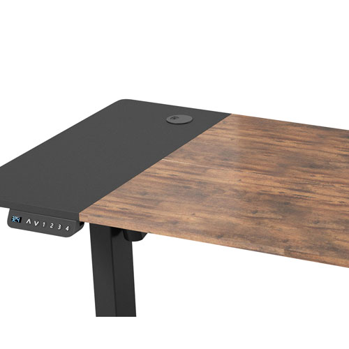 LjubLjana 47" Electric Height Adjustable Sit-Stand Desk - Wood/Black