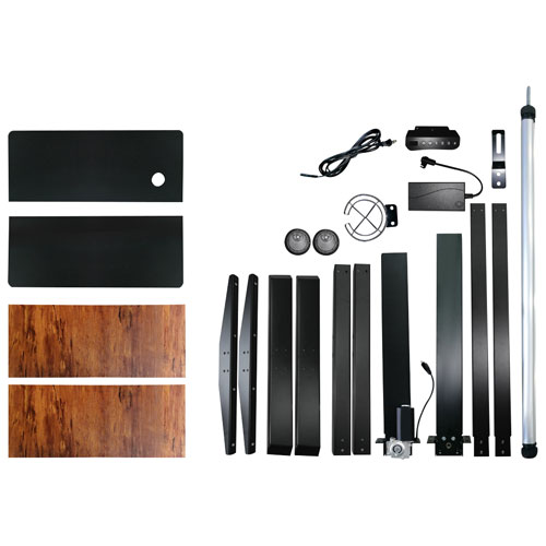 LjubLjana 53" Electric Height Adjustable Sit-Stand Desk - Wood/Black