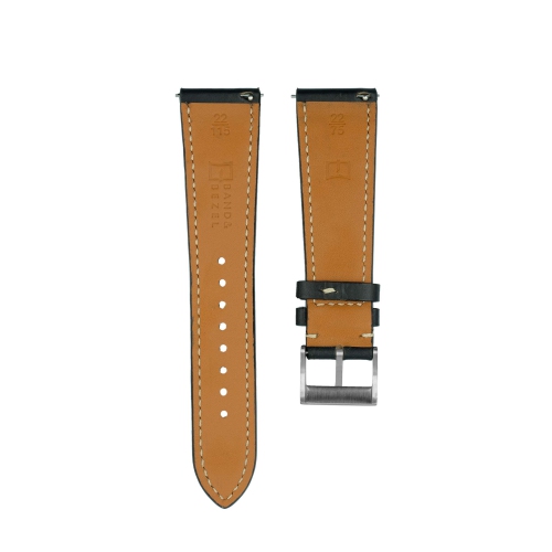 Bracelet et lunette en cuir ChromExcel 22 mm - Noir onyx