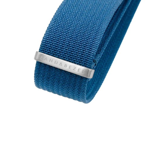Band & Bezel Rib NATO Watch Strap - 20mm - Deep Blue