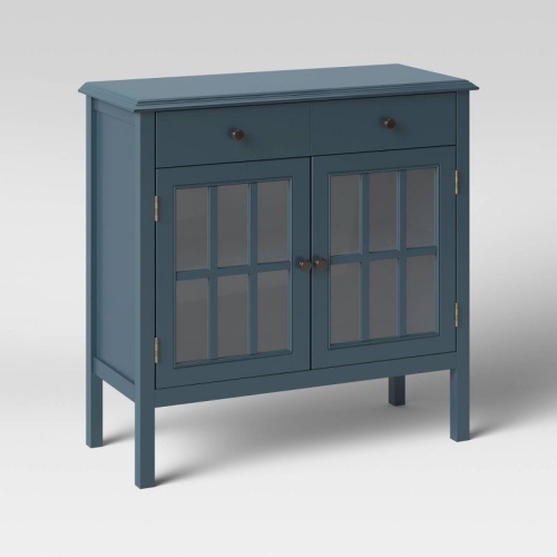 Windham 2 Door Cabinet with Drawers - Overcast