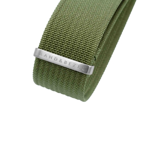 Band & Bezel Rib NATO Watch Strap - 20mm - Army Green