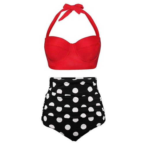 Women Gym Duffle Bag With Swimming Set - Bathing Suits & PU Coated Cap & Goggles