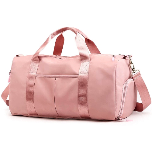 Women Gym Duffle Bag With Swimming Set - Bathing Suits & PU Coated Cap & Goggles