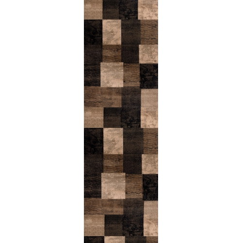 RUG BRANCH  Contemporary Geometric Checkered Indoor Rug