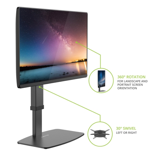 Kanto DTS1000 Universal Height Adjustable Desktop Monitor Stand for 17-inch to 32-inch Monitors