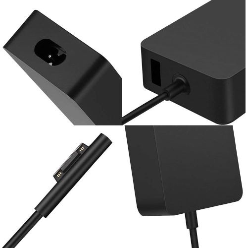 Phone Village Surface Pro Charger,15V 4A 65W Adapter Power Supply for Microsoft Windows Surface Pro 3/4/5/6/7/X Charger,Surface Book,Surface