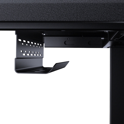 Cougar E-MARS – Bureau de jeu électrique 59&nbsp;pouces, fibre de carbone, effets lumineux RVBA recto verso et boîte de commande E/S USB et prise