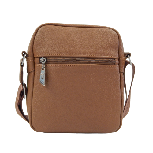 Cavalinho Leather Shoulder Bag Crossbody Traveler - Camel - handmade in Portugal