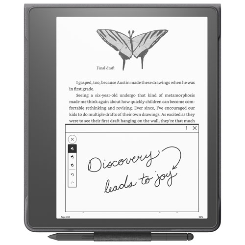 Amazon Kindle Scribe Fabric Folio Cover with Magnetic Attach - Black