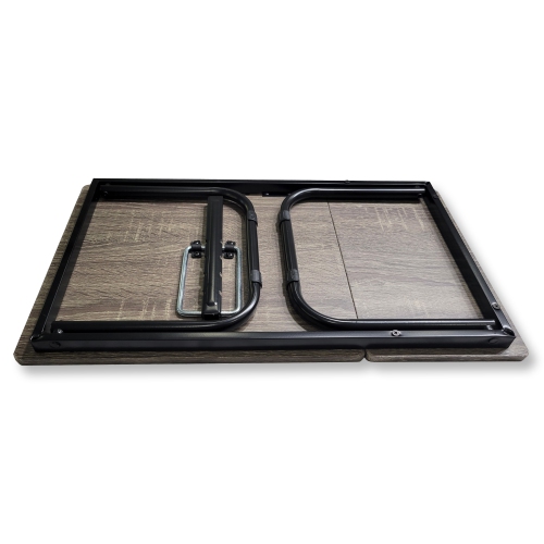 ITY International - Adjustable Folding Bed Tray, Taupe Gray Wood Pattern