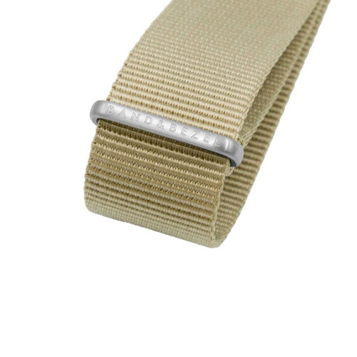 Bracelet et lunette de montre NATO classique originale - 22 mm - Beige sable