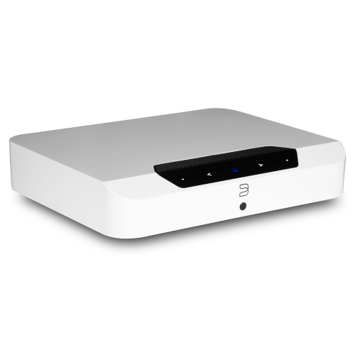 Bluesound POWERNODE EDGE Compact Wireless Multi-Room Hi-Res Music Streaming Amplifier - White, Compatible with Alexa and Siri