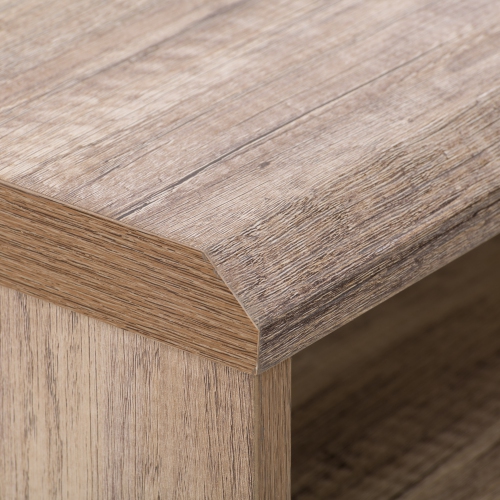 CorLiving LFF-250-D Fort Worth Brown Wood Grain Finish Computer Desk