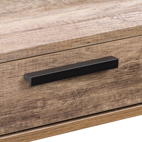 CorLiving LFF-250-D Fort Worth Brown Wood Grain Finish Computer Desk