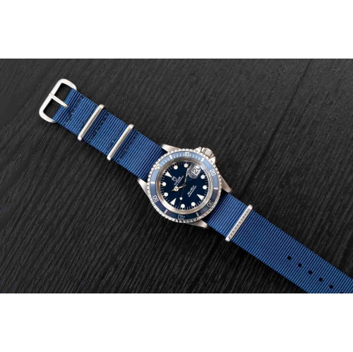Band & Bezel Original NATO Watch Strap - 18mm - Deep Blue