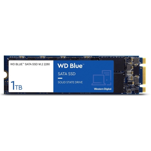 Western Digital Blue 3D NAND SATA SSD Internal Storage, 1TB WDS100T2B0B