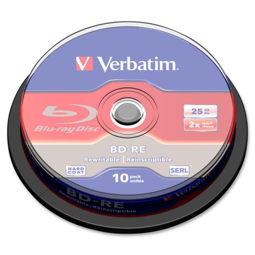 Verbatim 43694 BD-RE SL 25GB 2X 10 Pack SP