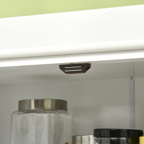 HOMCOM 72.5" Tall Kitchen Pantry Cabinet, Farmhouse Freestanding Kitchen Storage Cabinet with 4 Barn Doors, Drawer and Adjustable Shelves, White